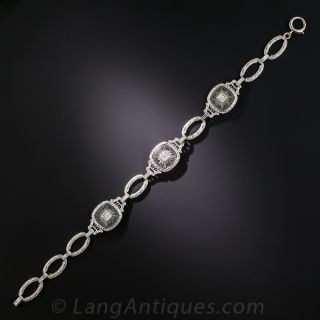Carved Crystal Diamond Bracelet