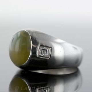 Cats Eye Chrysoberyl Gents Ring