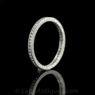 Channel Set Diamond Eternity Band Main View