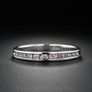 Channel Set Diamond Wedding Band
