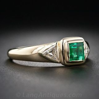 Chaumet Emerald and Diamond Ring
