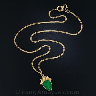 Chinese Jade Drop Necklace