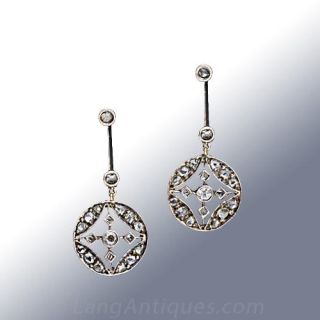 Antique Diamond Earrings 