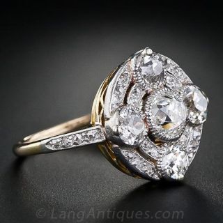 Circular Antique Diamond Ring