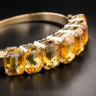 Citrine Bangle Bracelet