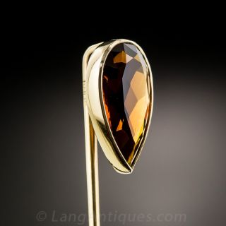 Citrine Stickpin by Carter and Gough