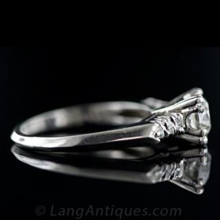 Classic .93 Carat Diamond Engagement Ring, Circa 1950's