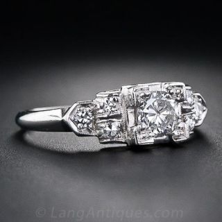 Classic Art Deco Diamond Engagement Ring