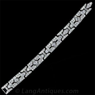 Classic Art Deco Platinum Diamond Bracelet