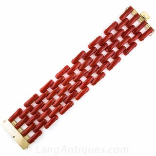 Classic Coral Linked Bracelet
