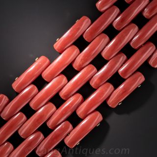 Classic Coral Linked Bracelet