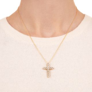 Classic Diamond Cross Necklace