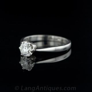 Classic Diamond Solitaire, .70 Carat Round Brilliant