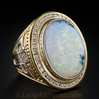 Colossal Gent's Opal Ring