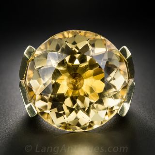 Colossal Citrine Ring