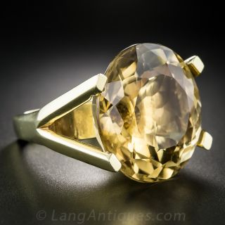 Colossal Citrine Ring