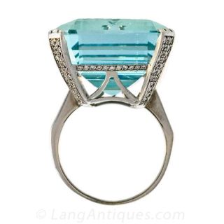 Colossal Aquamarine Ring from Sweden