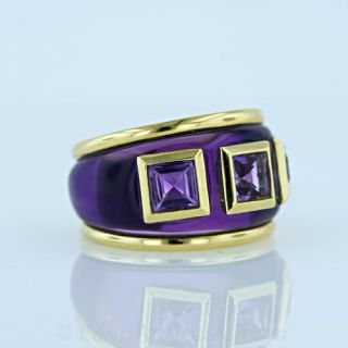 Contemporary Amethyst Fashion Ring