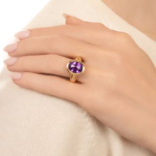 Contemporary Amethyst Ring