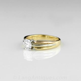 Contemporary Cartier Diamond Engagement Ring