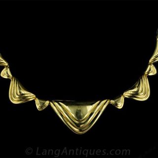 Contemporary Chevron Necklace Main View