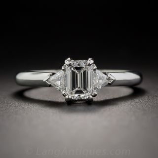 Contemporary Classic Emerald Cut Diamond Ring