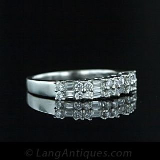 Contemporary Diamond Band Ring