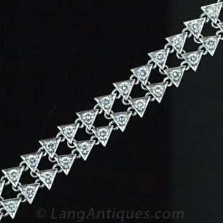 Contemporary Diamond Bracelet Main View
