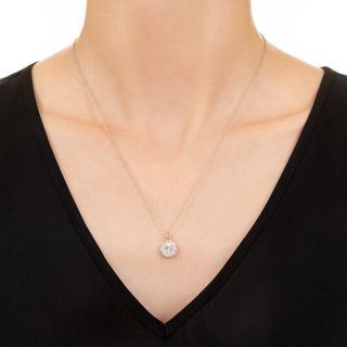 Contemporary Diamond Cluster Pendant