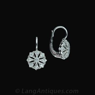 Contemporary Diamond Drop Earrings