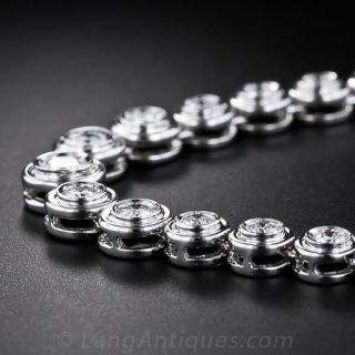 Contemporary Diamond Line Necklace