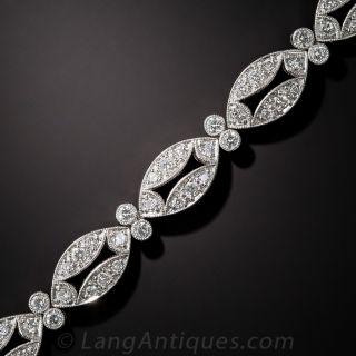 Contemporary Diamond Link Bracelet - 1