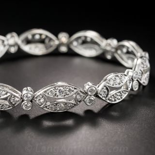 Contemporary Diamond Link Bracelet