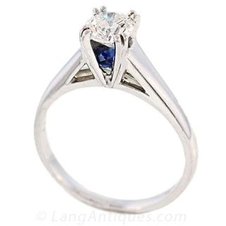 Contemporary Diamond Solitaire
