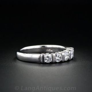 Contemporary Diamond Wedding Band