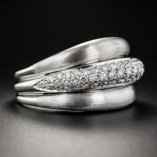 Contemporary Pavé  Diamond Ring by Damiani