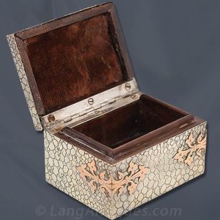 Continental Silver Stamp Box