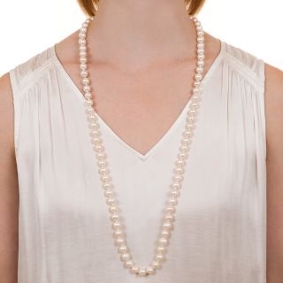 Continuous Strand of Freshwater Cultured Pearls - GIA