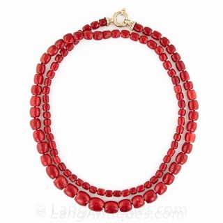 Coral Bead Necklace