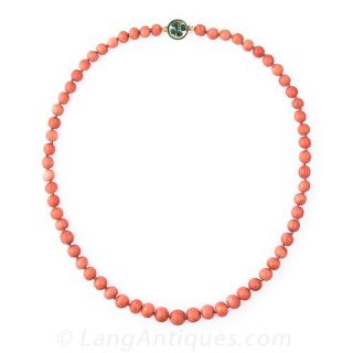 Coral Bead Necklace
