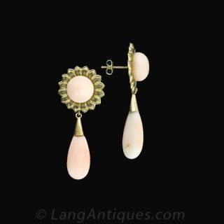 Coral Drop Earrings