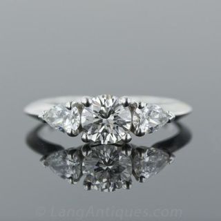 Diamond White Gold Engagement Ring 