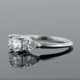 Custom White Gold Internally Flawless Diamond Engagement Ring