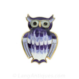 D. Andersen Owl Pin