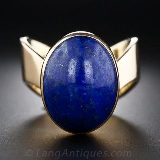 Danish Modern Lapis Ring