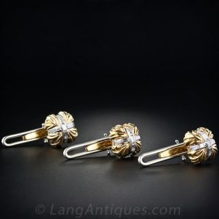 David Webb Diamond Stud Set