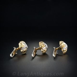 David Webb Diamond Stud Set