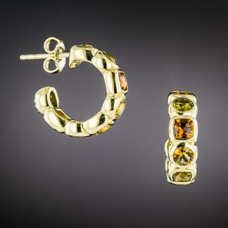 David Yurman Citrine Chiclet Earrings