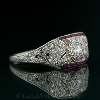 Dazzling Deco Diamond Dinner Ring