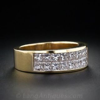 Dazzling Princess-Cut Diamond Band